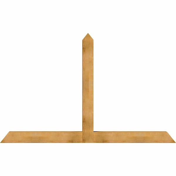 Ekena Millwork Portland Rough Sawn Timber Gable Bracket, Western Red Cedar, 96"W x 60"H x 6"D x 6"F, 15/12 Pitch GBW096X60X0606POR00RWR - main